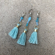 Load image into Gallery viewer, LIMITED EDITION EFE Blue Tassel Bridle Charms